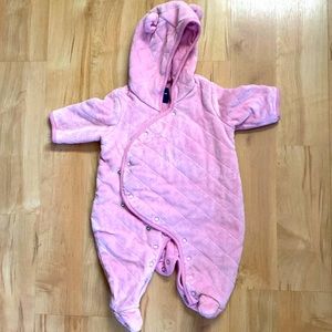 Baby gap girl winter bodysuit  and organic cotton Burt’s bees onesie